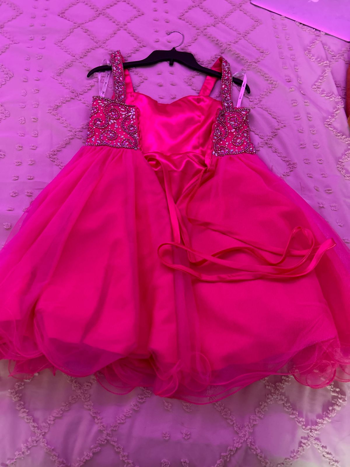 Size M Pageant Pink A-line Dress on Queenly