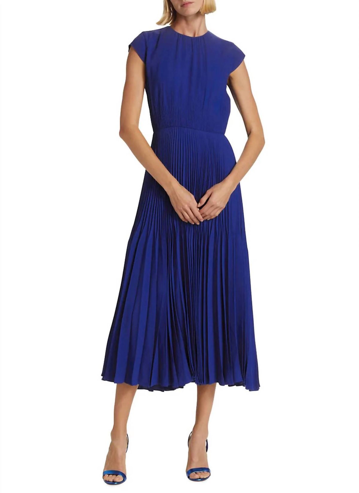 Style 1-212971226-3611 JASON WU Size 10 Pageant Cap Sleeve Blue Cocktail Dress on Queenly