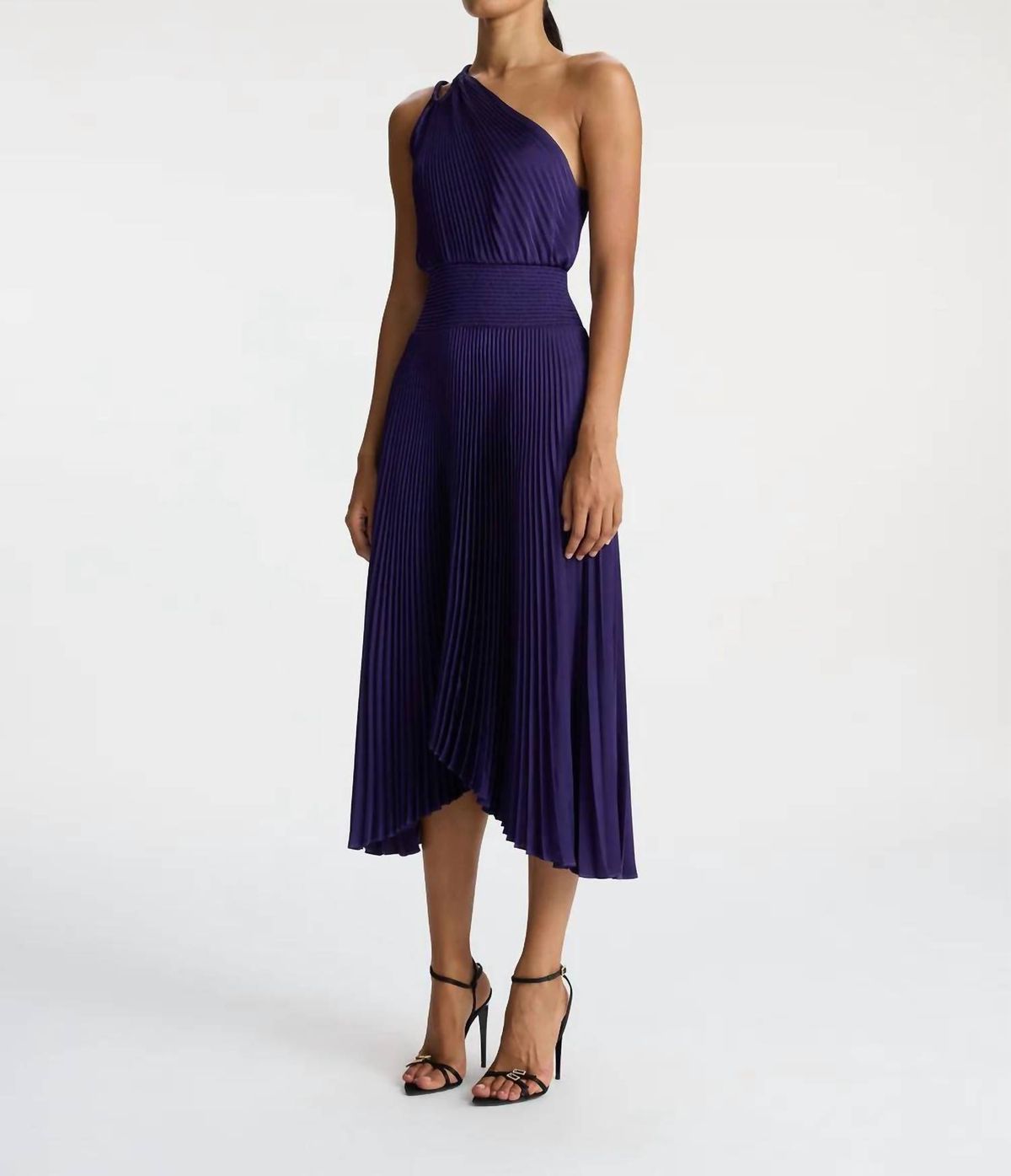 Style 1-236797269-98 A.L.C. Size 10 One Shoulder Purple Cocktail Dress on Queenly