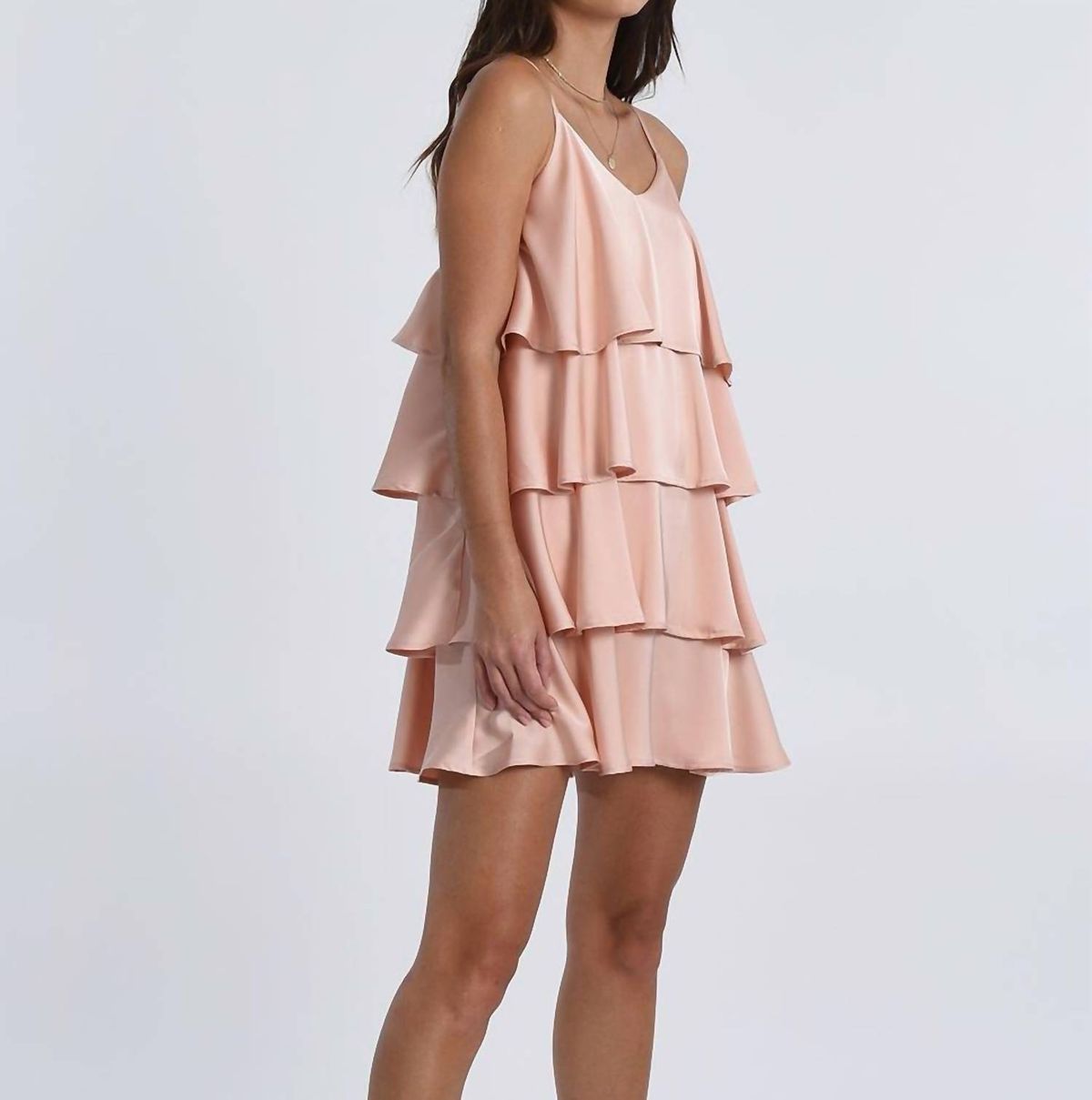Style 1-2565614330-2901 MOLLY BRACKEN Size M Satin Pink Cocktail Dress on Queenly