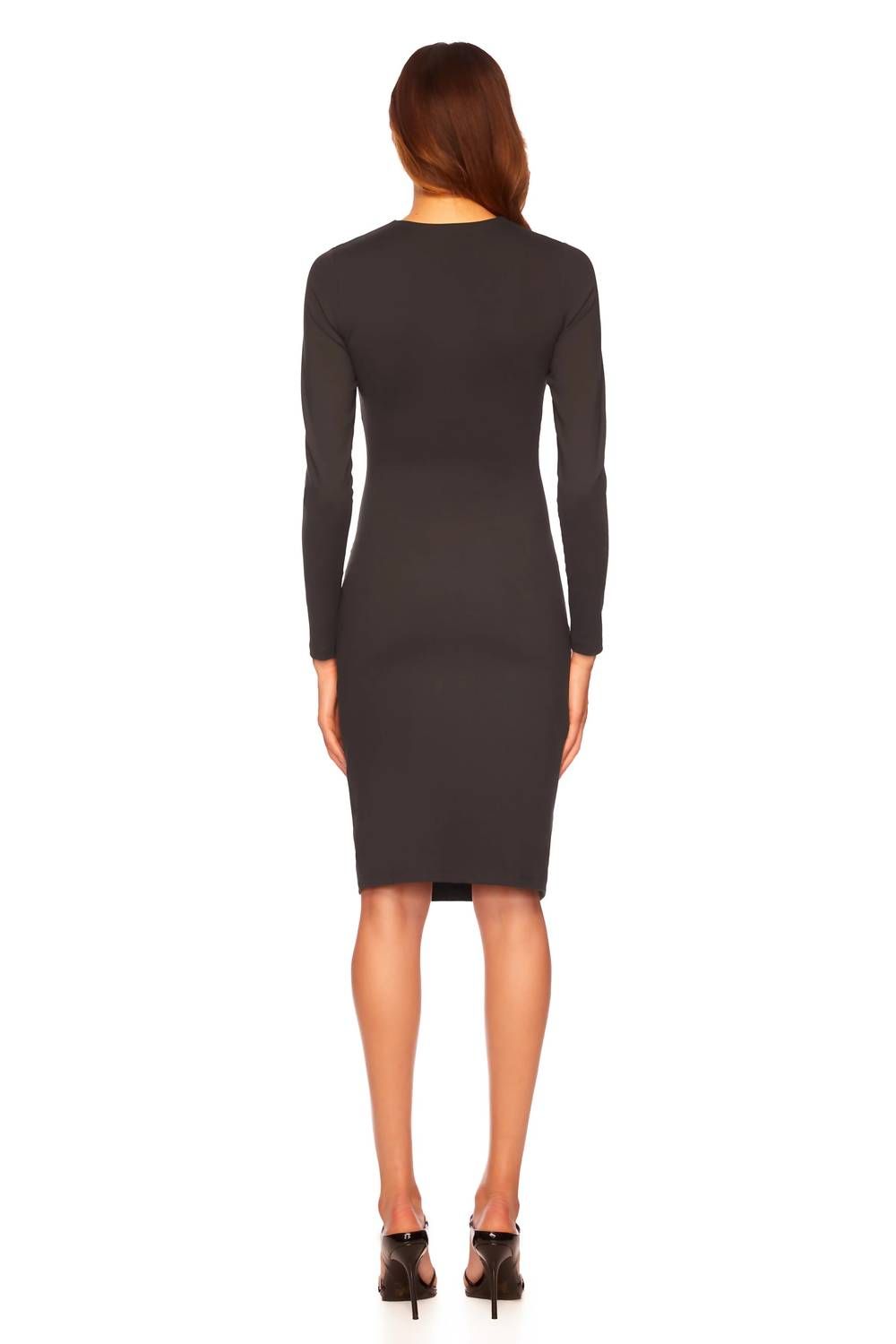 Style 1-3046134918-3236 Susana Monaco Size S Long Sleeve Black Cocktail Dress on Queenly
