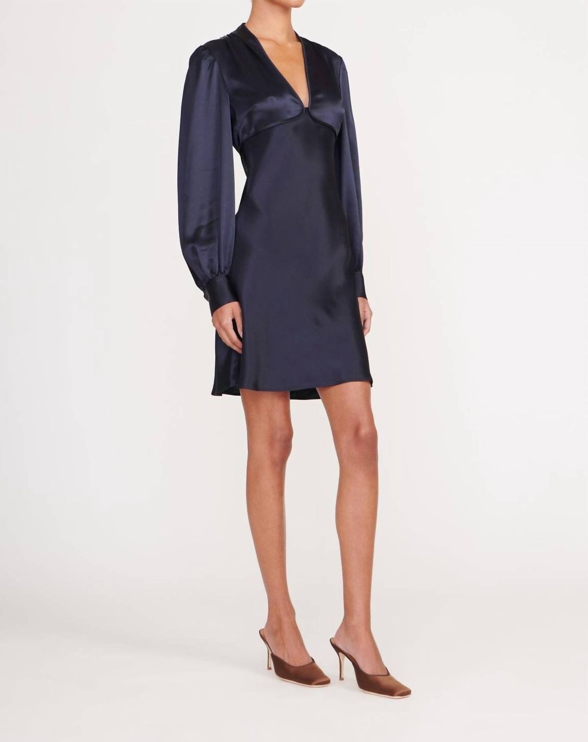 Style 1-3616398800-649 STAUD Size 2 Navy Blue Cocktail Dress on Queenly