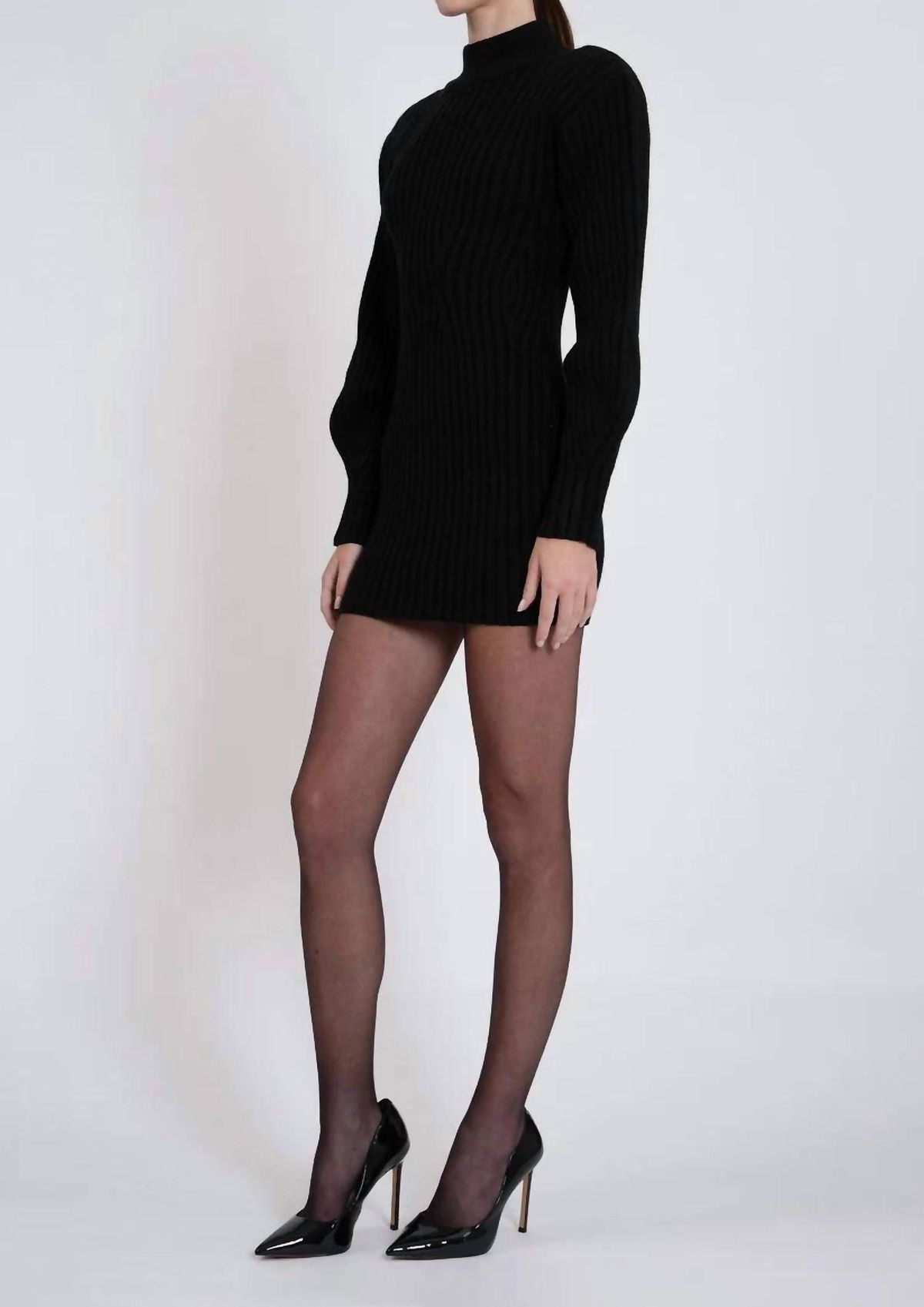 Style 1-3857147428-2901 NONCHALANTLABEL Size M Long Sleeve Black Cocktail Dress on Queenly