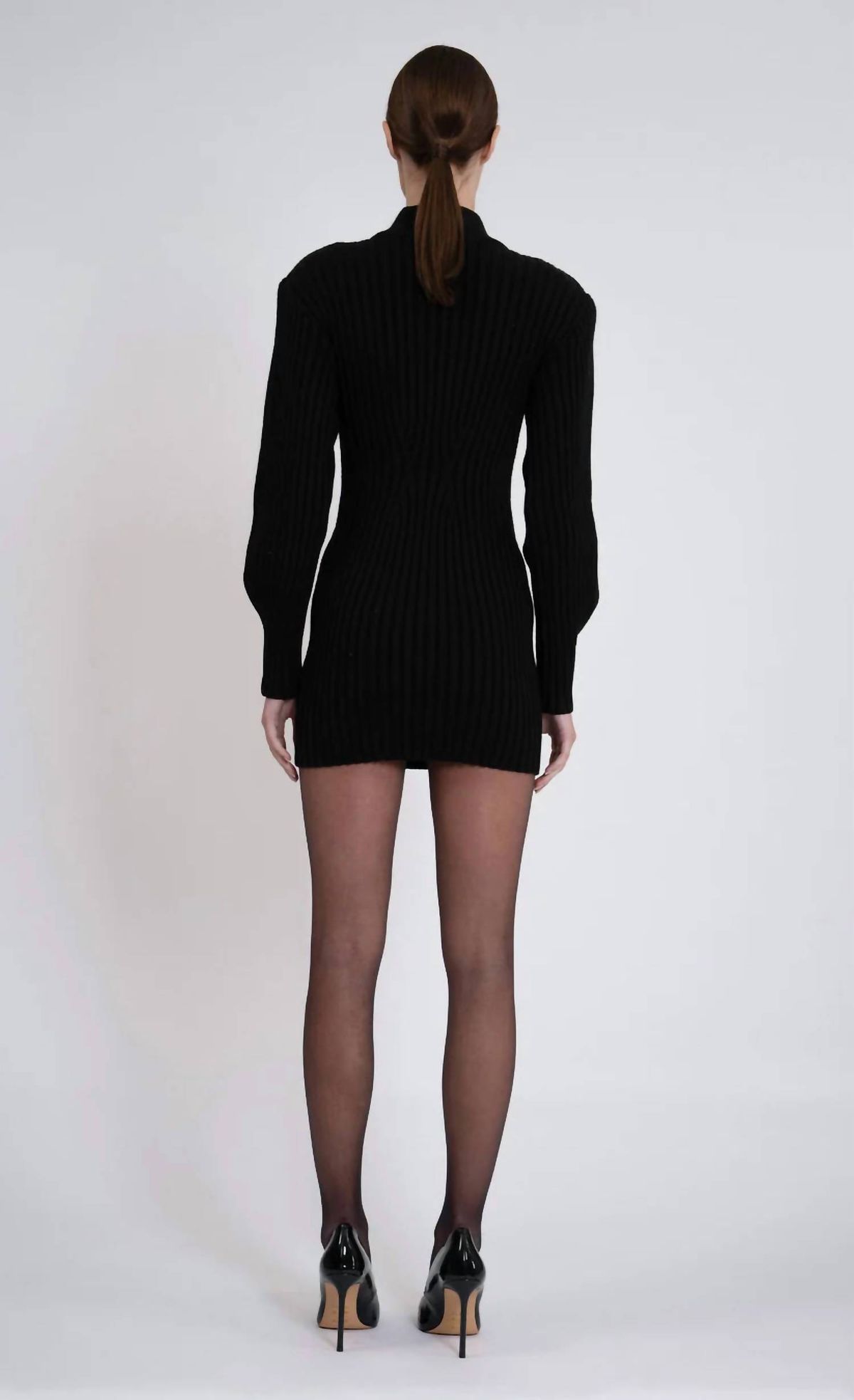 Style 1-3857147428-2901 NONCHALANTLABEL Size M Long Sleeve Black Cocktail Dress on Queenly