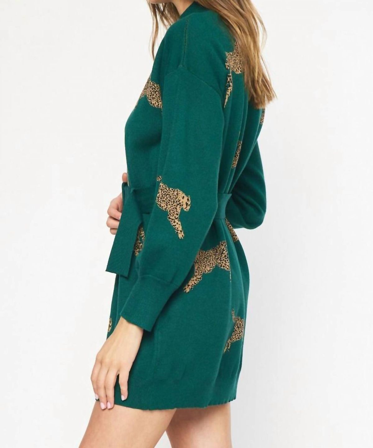 Style 1-549765322-2791 entro Size L Long Sleeve Green Cocktail Dress on Queenly