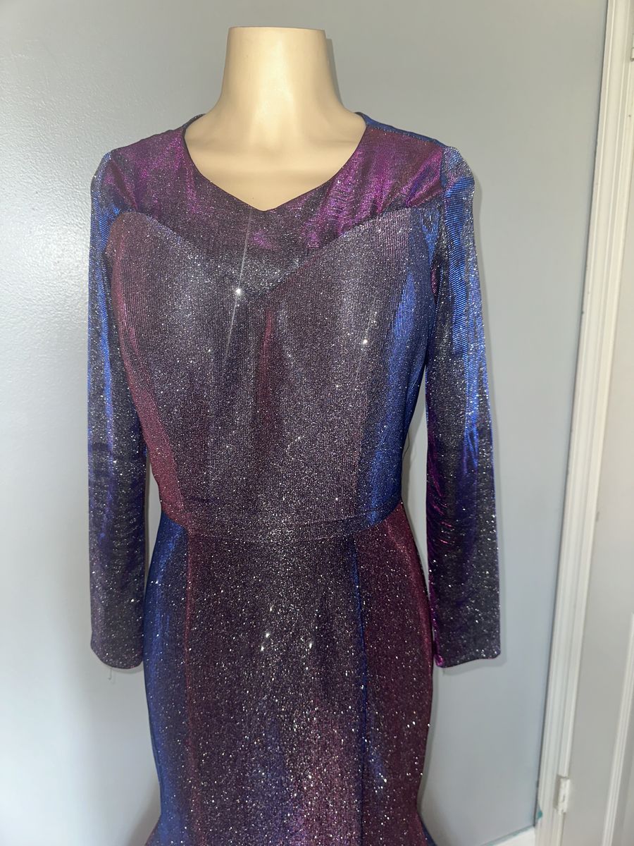 Camille La Vie Size 12 Prom Purple Mermaid Dress on Queenly