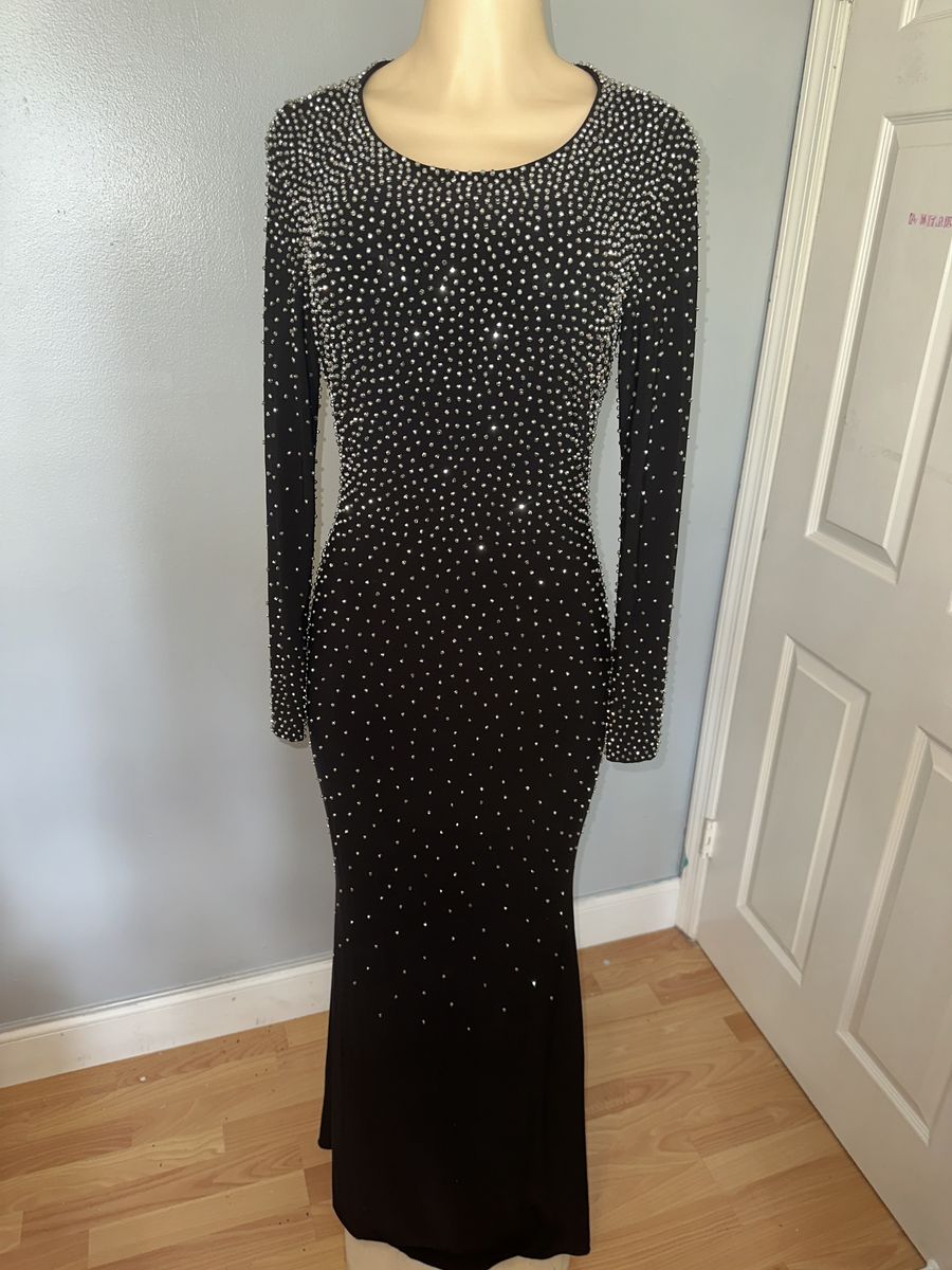 Xscape Size 10 Prom Black Mermaid Dress on Queenly