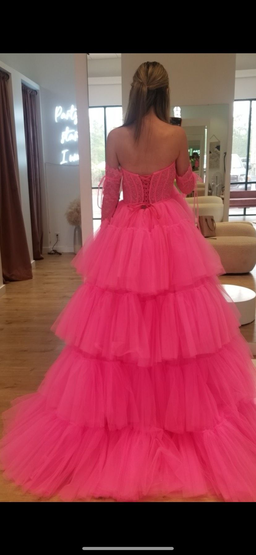 Sherri Hill Size 00 Prom Strapless Pink Dress With Train on Queenly