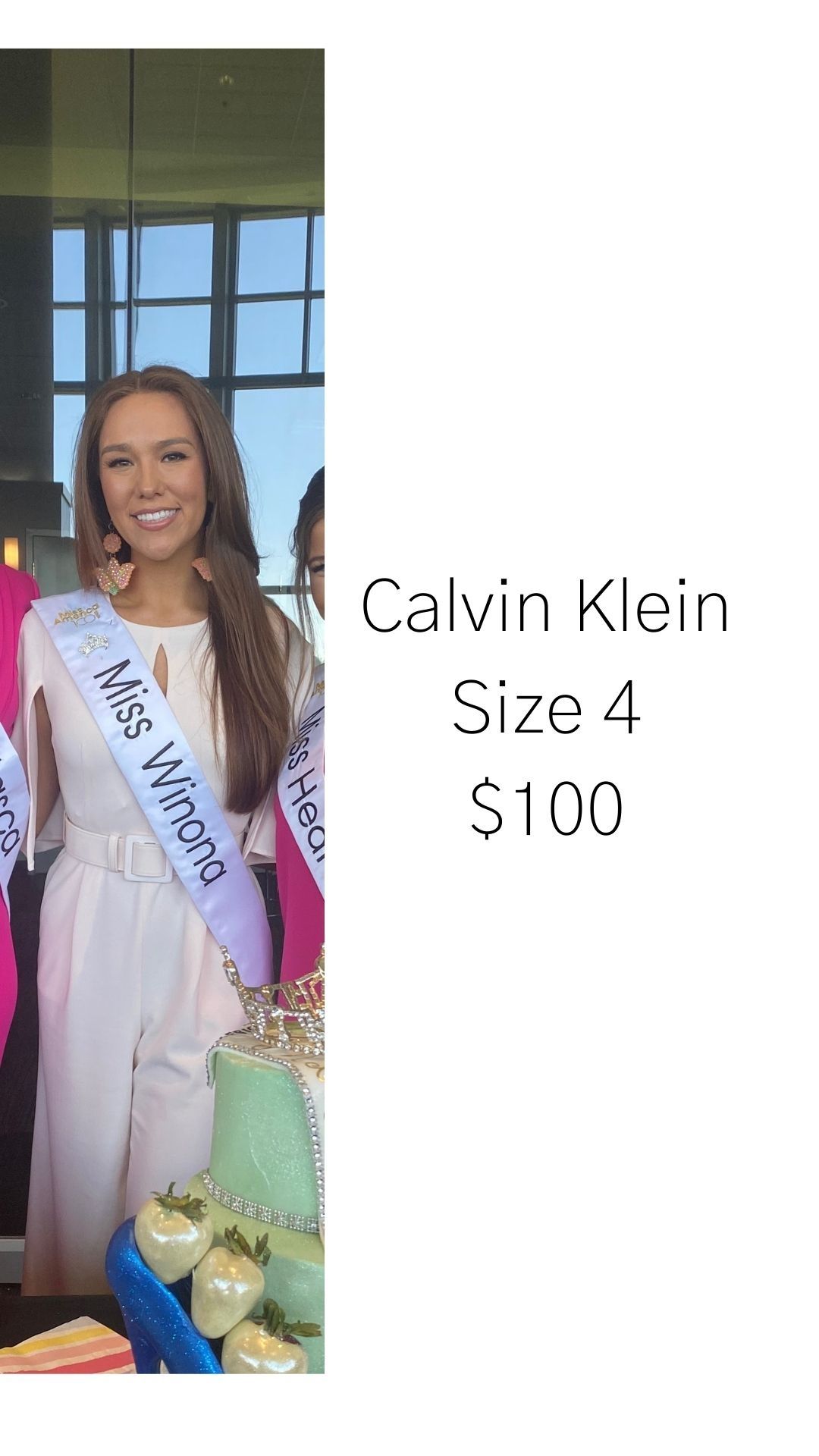 Calvin Klein Size 4 Light Pink Formal Jumpsuit on Queenly