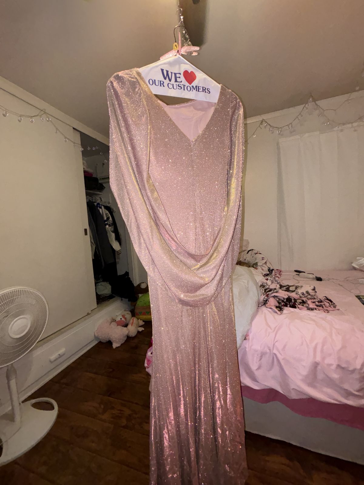 Size 4 Rose Gold Mermaid Dress on Queenly