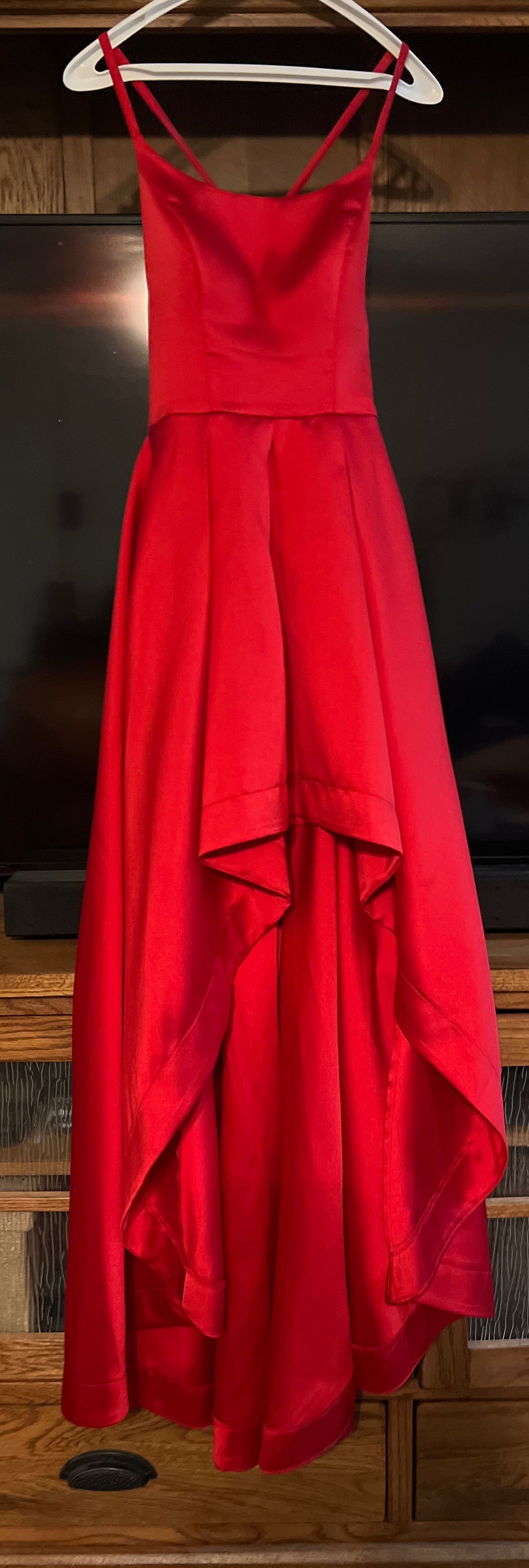 Speechless Size 4 Prom Red Dress With Train on Queenly