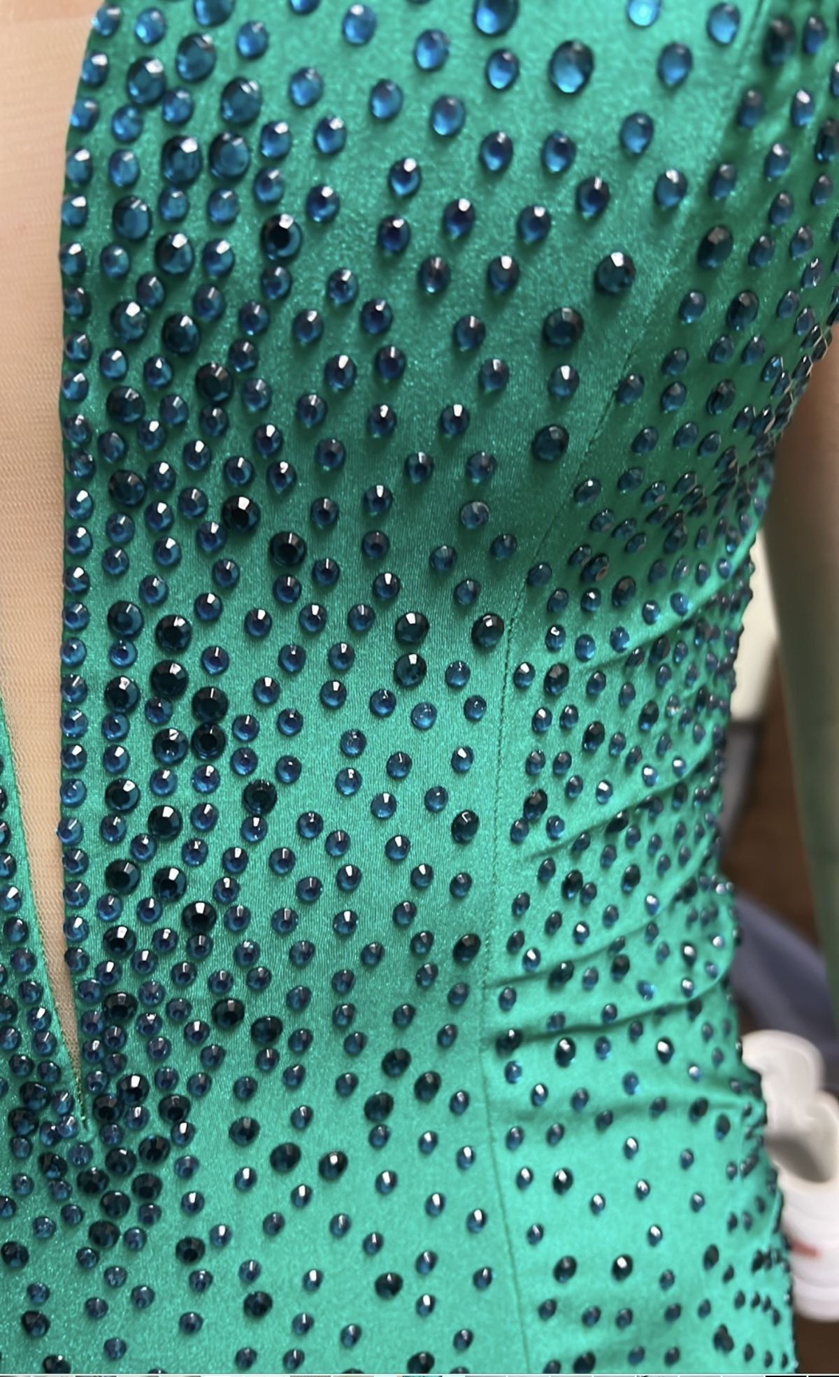 Johnathan Kayne Size 4 Prom Sequined Green Mermaid Dress on Queenly