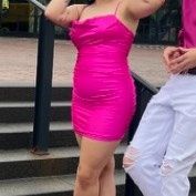 Size M Homecoming Plunge Hot Pink Cocktail Dress on Queenly