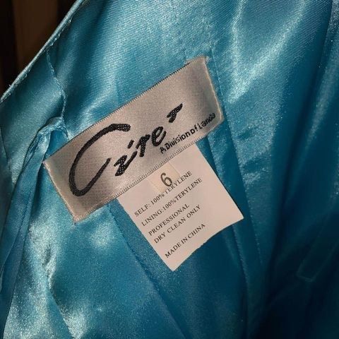 Cirè Size 6 Prom Strapless Blue Ball Gown on Queenly