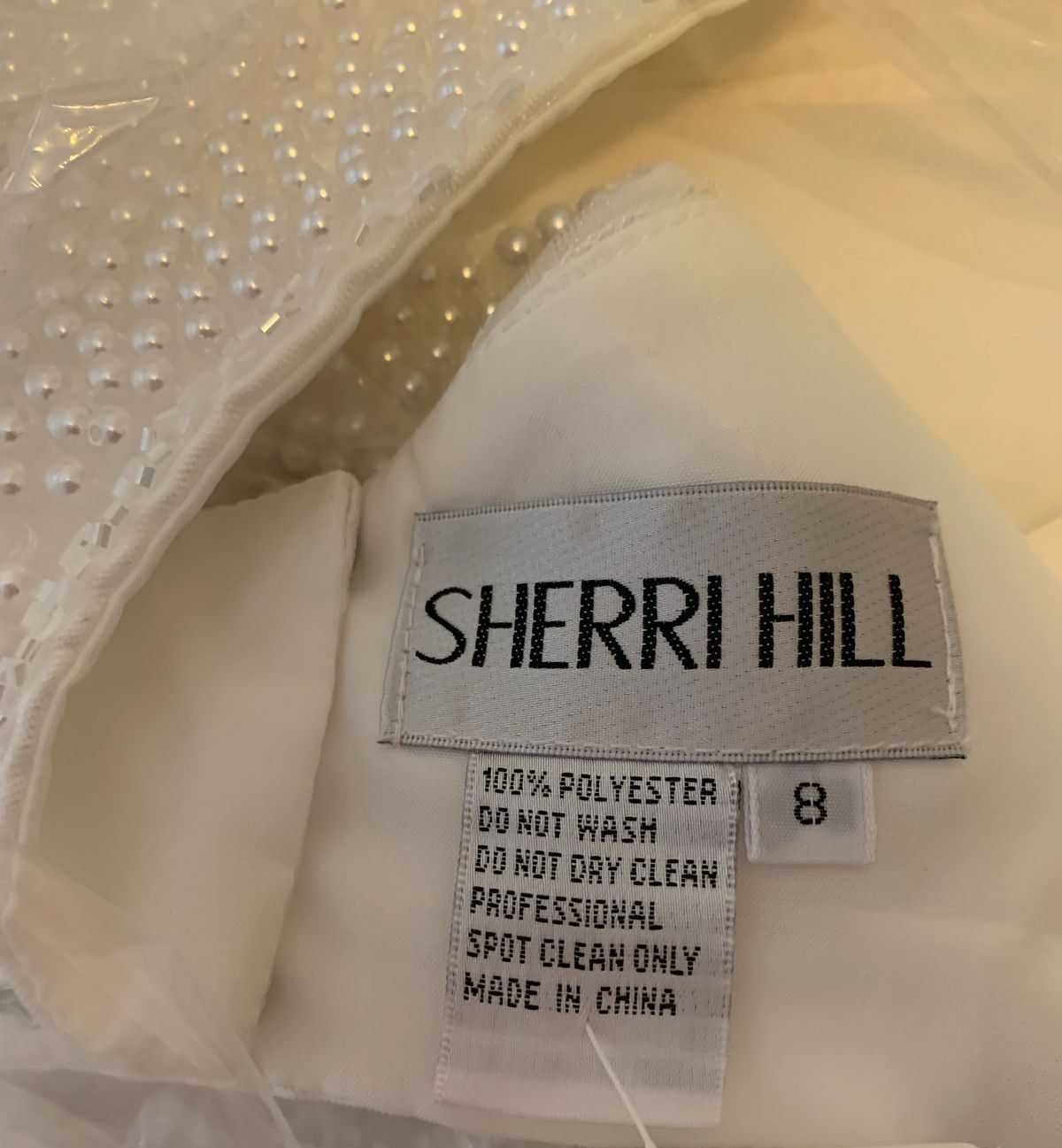 Sherri Hill Size 8 Wedding Cap Sleeve White Mermaid Dress on Queenly