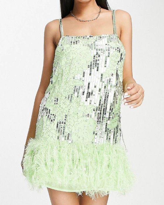 ASOS Size 8 Green Cocktail Dress on Queenly