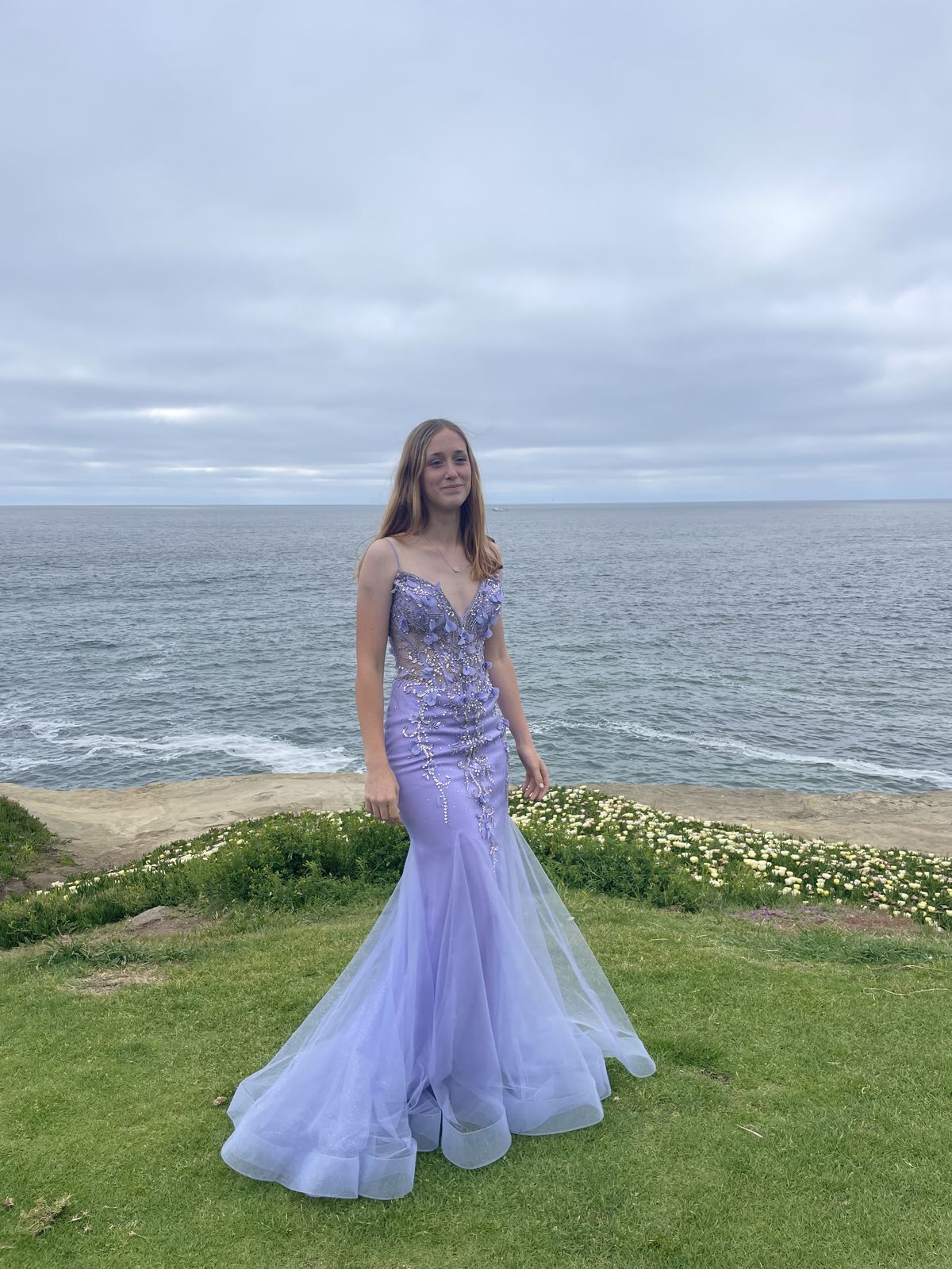 Style 05839 Jovani Size 4 Prom Purple Mermaid Dress on Queenly