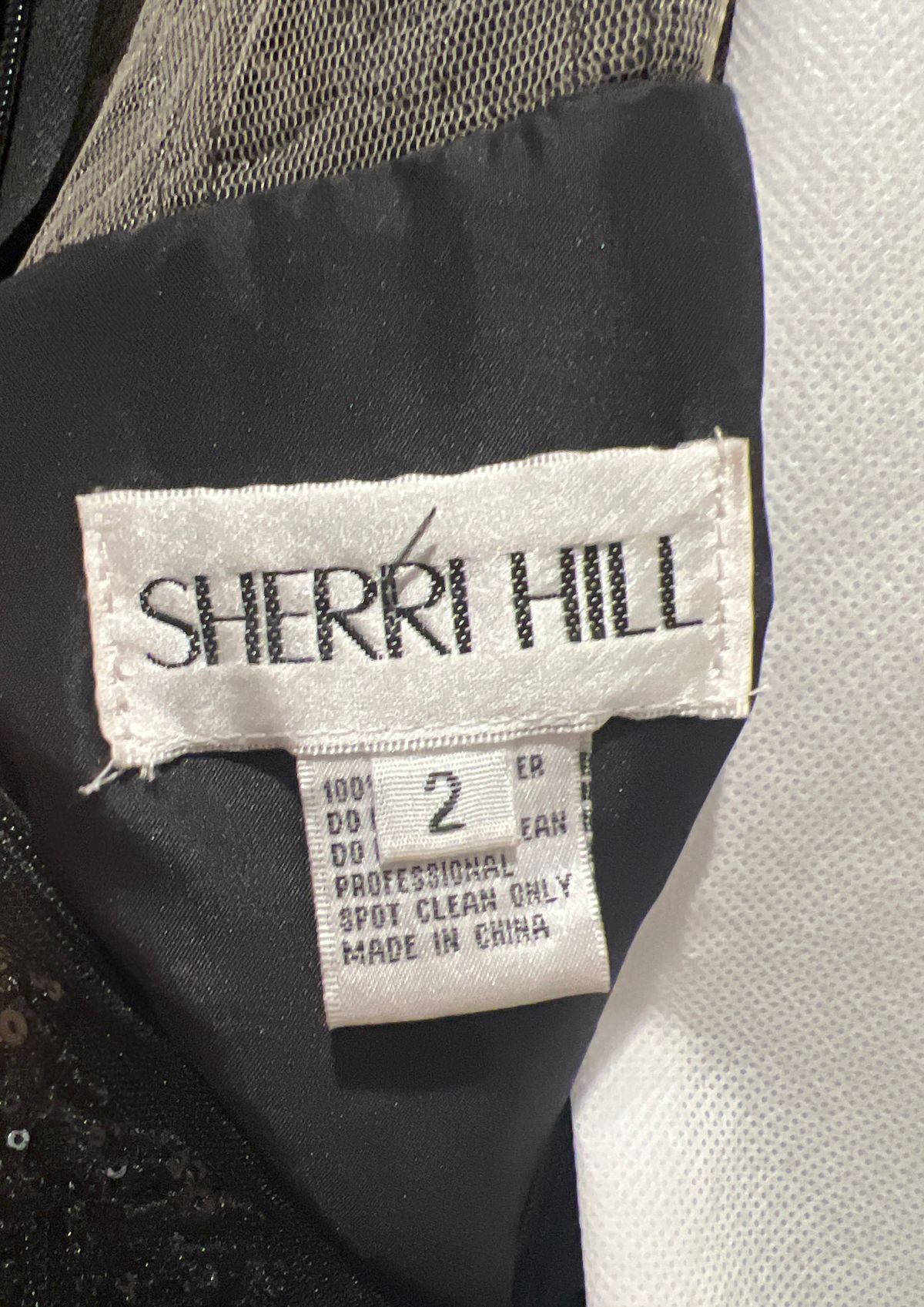 Sherri Hill Size 2 Prom Off The Shoulder Black Side Slit Dress on Queenly
