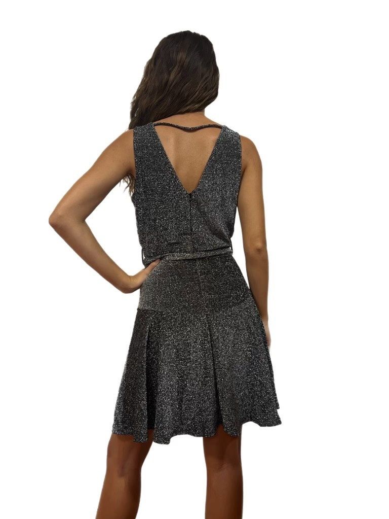She+Sky Size S Silver Cocktail Dress on Queenly