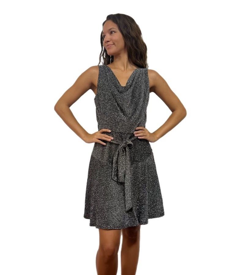 She+Sky Size S Silver Cocktail Dress on Queenly