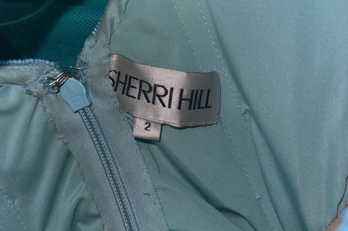 Sherri Hill 54791 Plunging Neckline Bodysuit Dress 