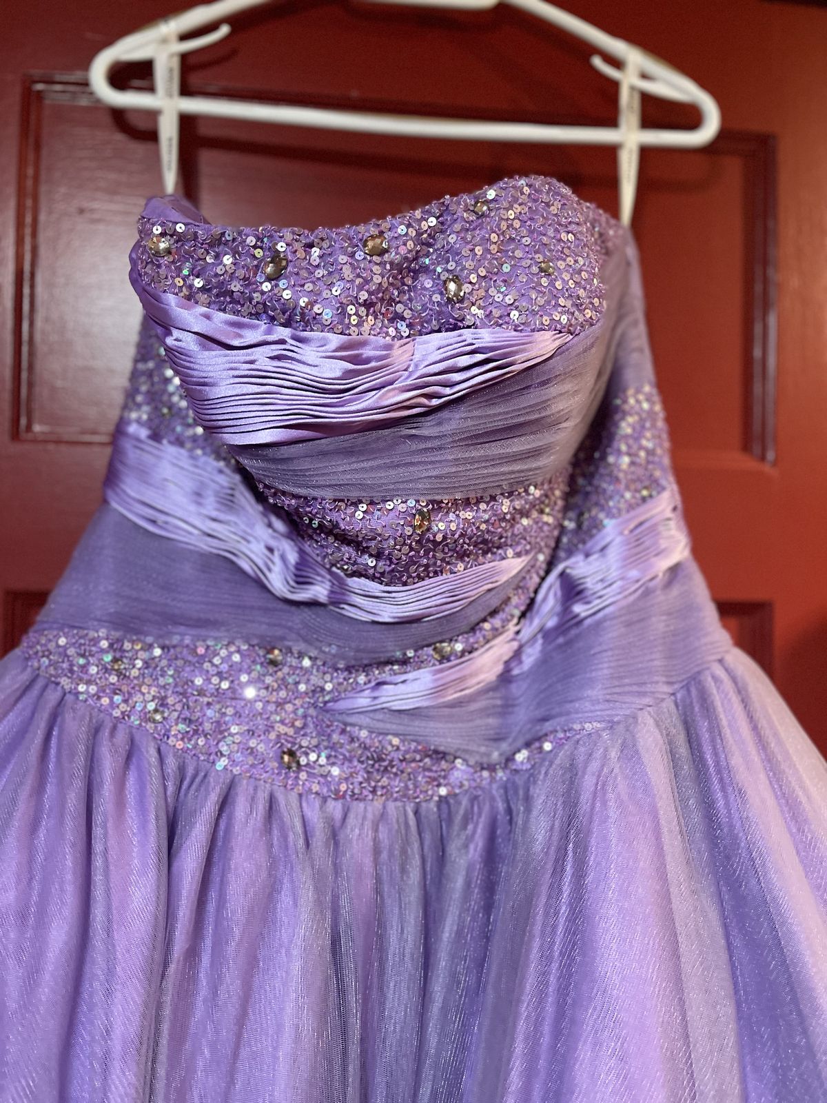 Jovani Size 14 Prom Purple Ball Gown on Queenly