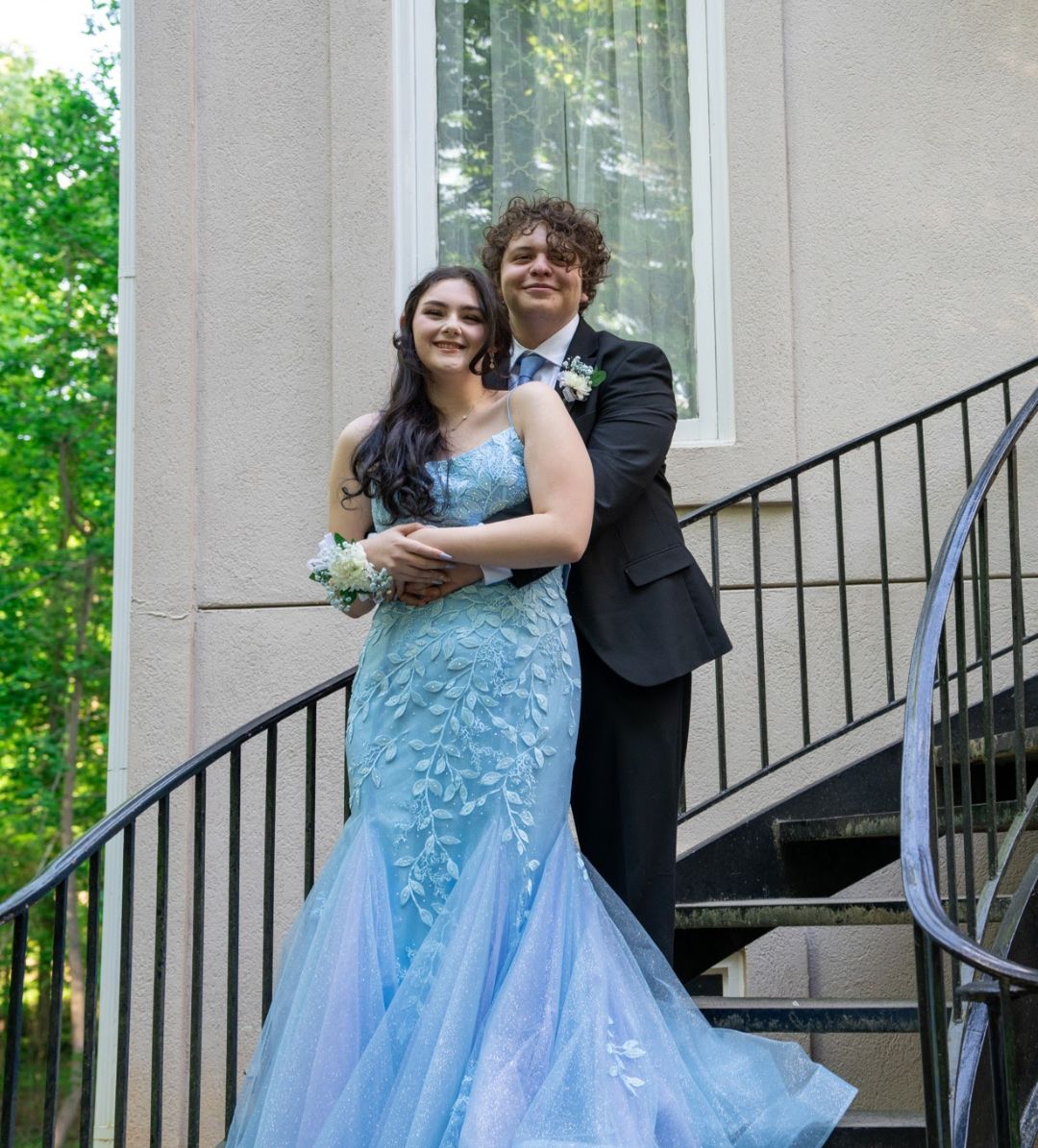 Amarra Size 12 Prom Blue Mermaid Dress on Queenly