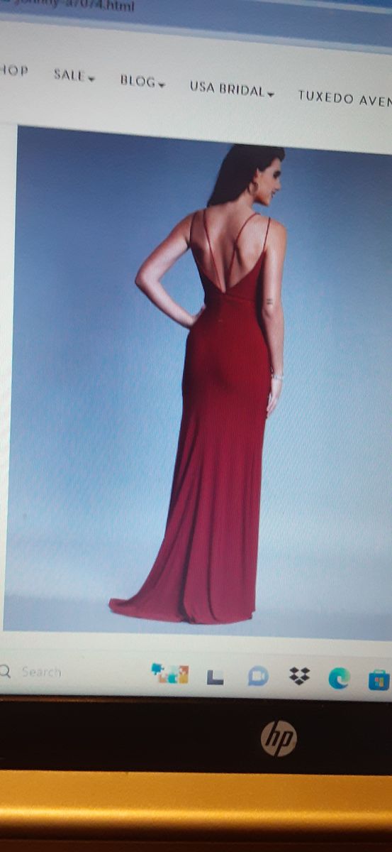 Dave and Johnny Plus Size 16 Prom Red Floor Length Maxi on Queenly