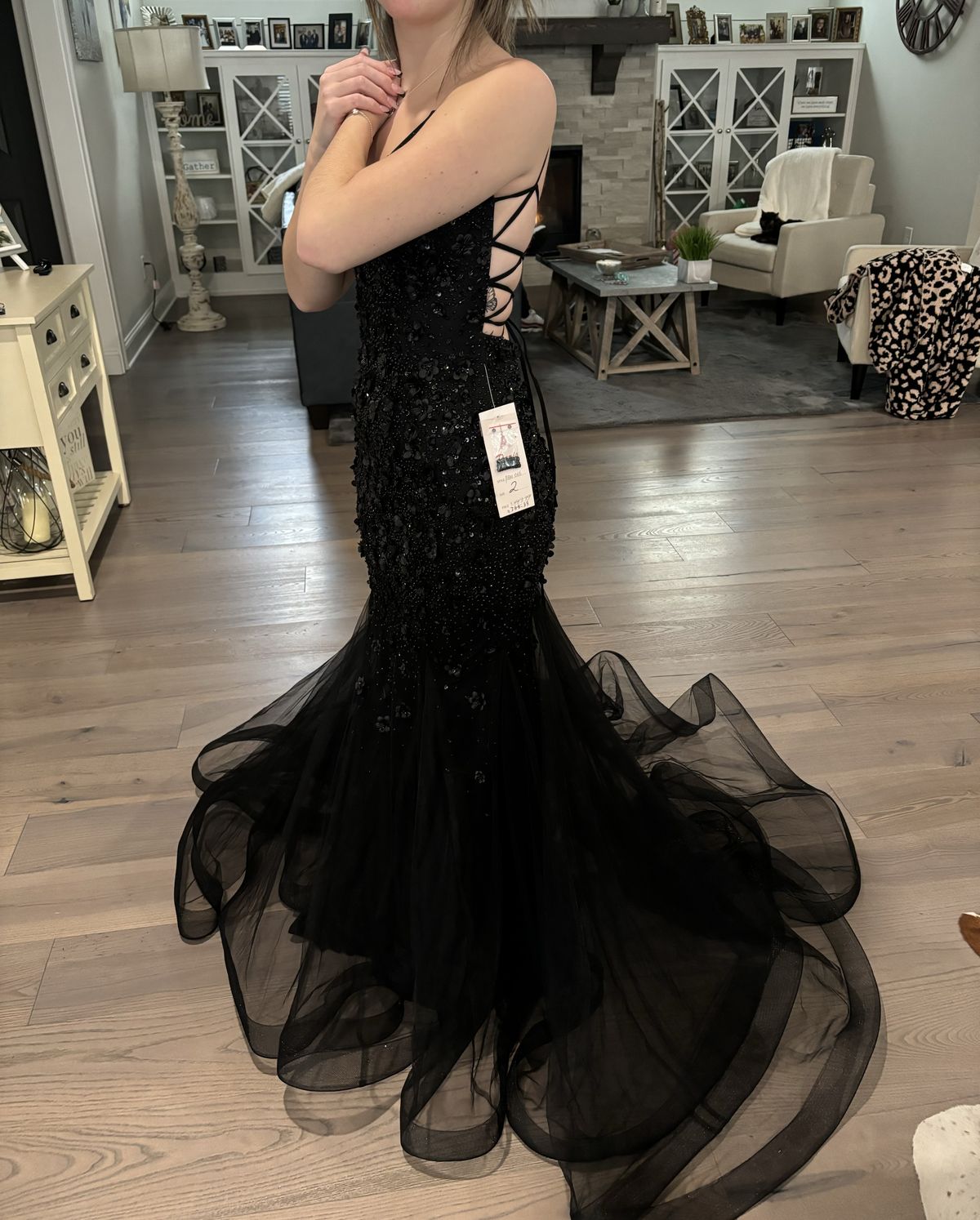 Size 2 Black Mermaid Dress on Queenly