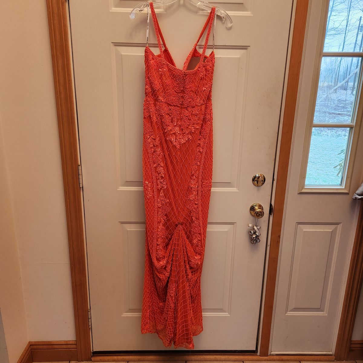Sherri Hill Plus Size 16 Orange Ball Gown on Queenly