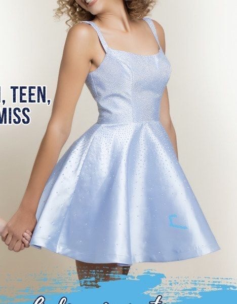 Sherri Hill Size 14 Homecoming Light Blue Cocktail Dress on Queenly