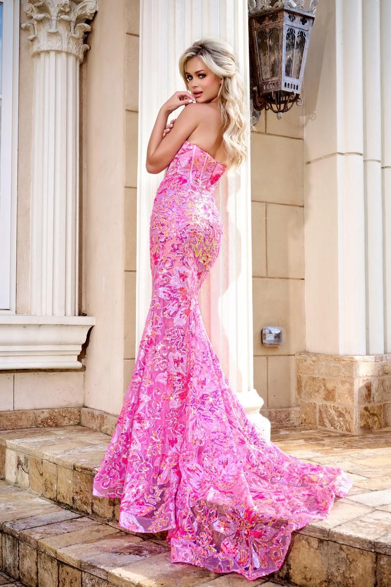 Style PS24347 Portia and Scarlett Size 00 Prom Pink Mermaid Dress on Queenly