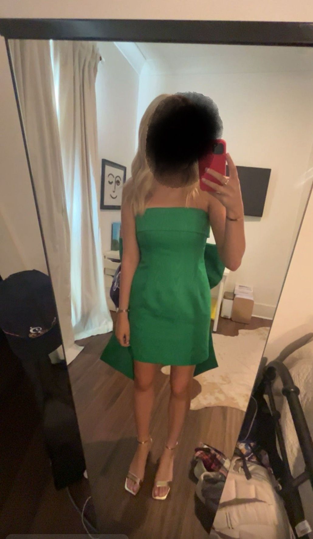 MYTHERESA Size S Prom Strapless Green Cocktail Dress on Queenly