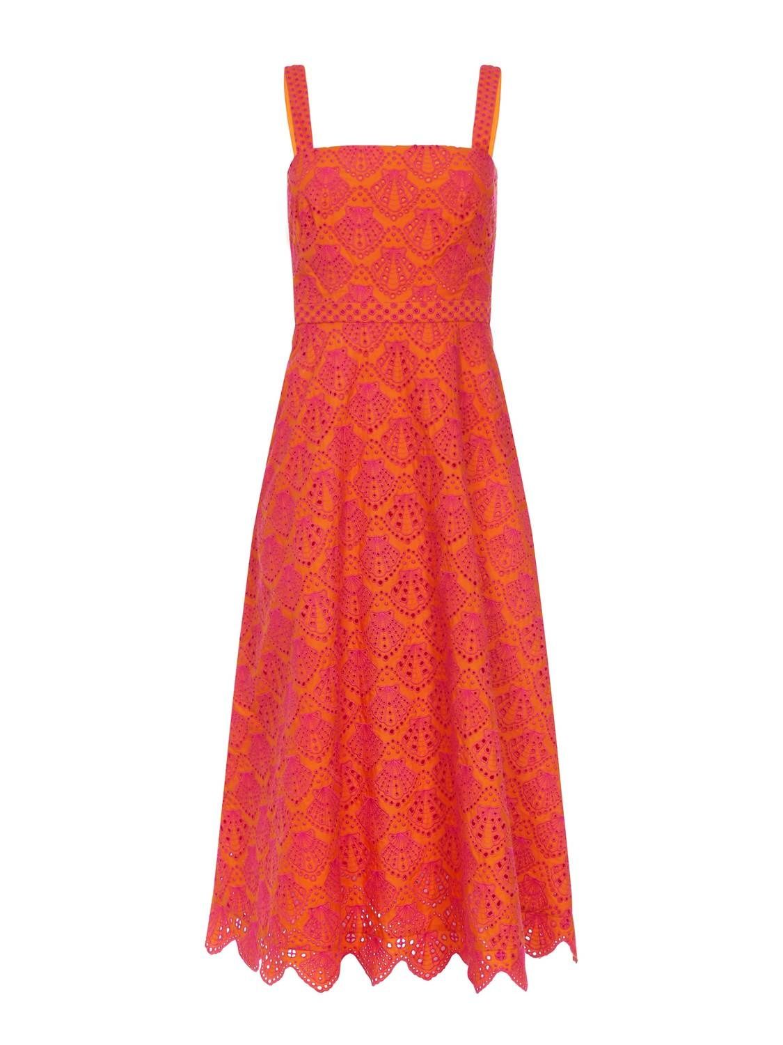 Style 1-1685066981-1901 SALONI Size 6 Satin Orange Cocktail Dress on Queenly