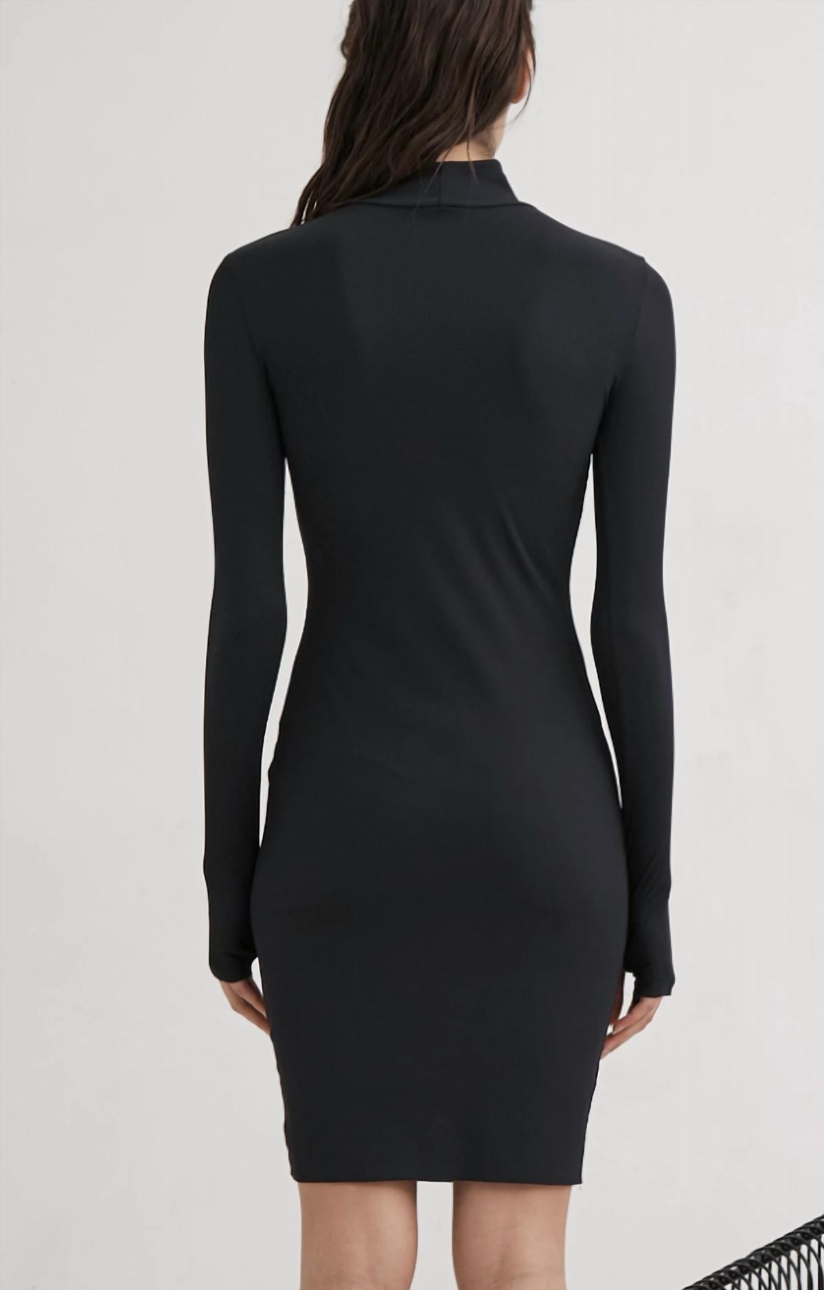 Style 1-1838512800-3236 Lanston Size S Long Sleeve Black Cocktail Dress on Queenly