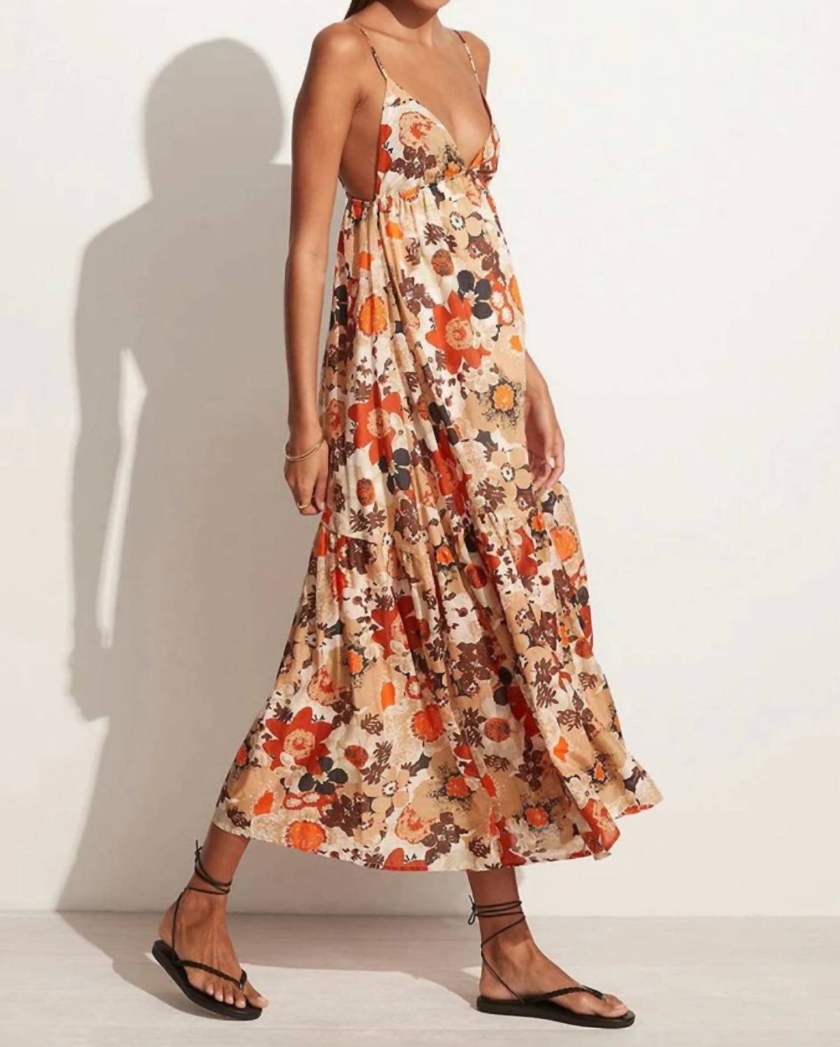 Style 1-4010369283-3235 FAITHFULL THE BRAND Size S Floral Multicolor Cocktail Dress on Queenly