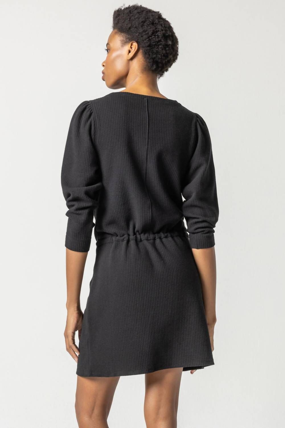 Style 1-4109460908-3855 Lilla P Size XS Long Sleeve Black Cocktail Dress on Queenly