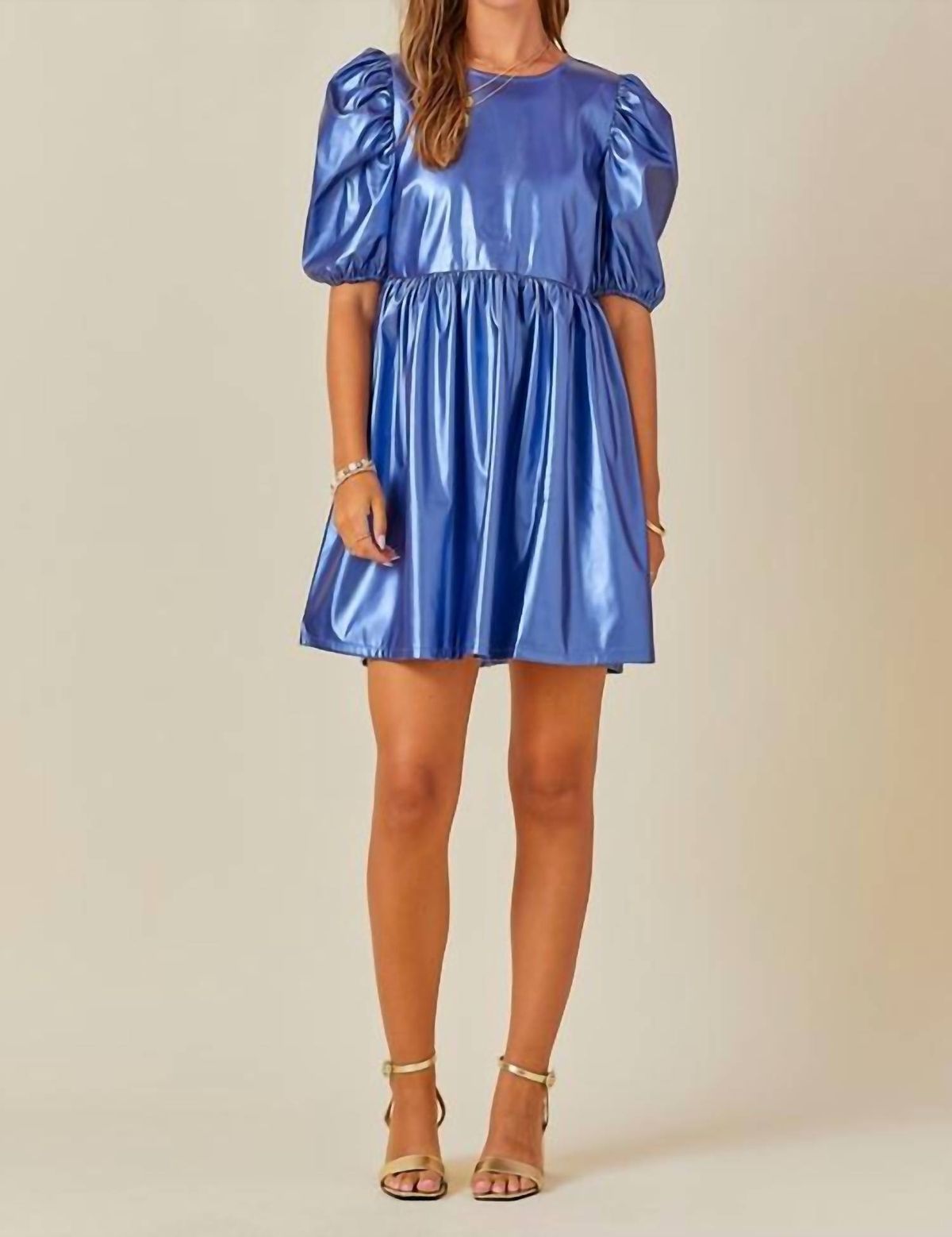 Style 1-4216668124-3011 day + moon Size M Blue Cocktail Dress on Queenly