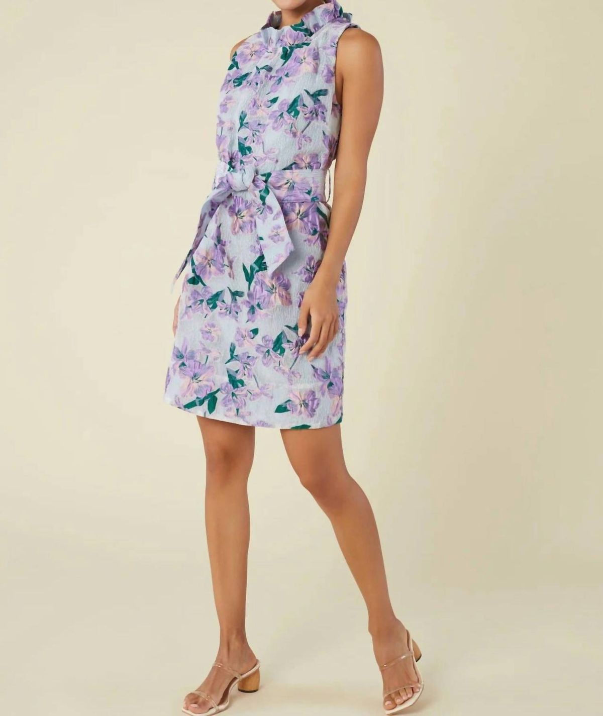 Style 1-1050371595-2791 ABBEY GLASS Size L Purple Cocktail Dress on Queenly