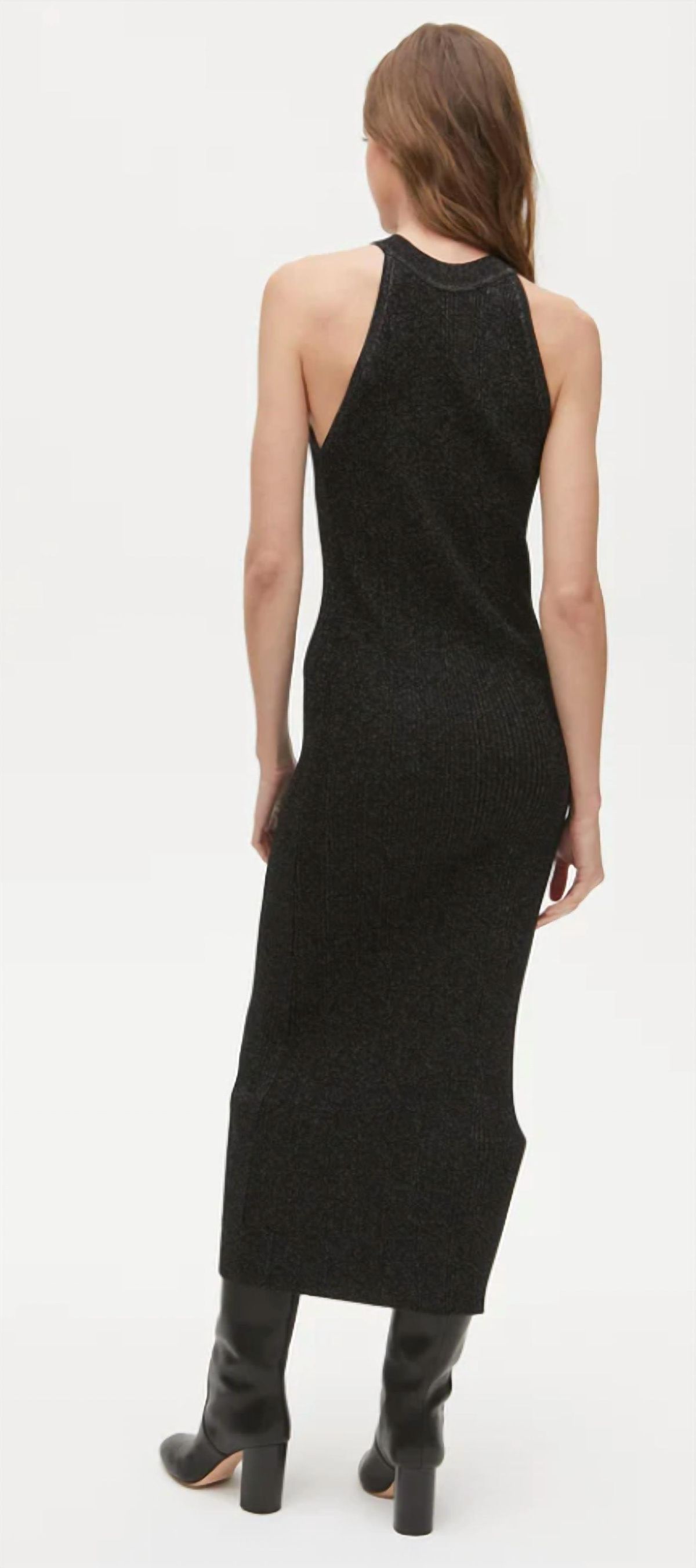 Style 1-173035182-3236 Michael Stars Size S Halter Black Cocktail Dress on Queenly