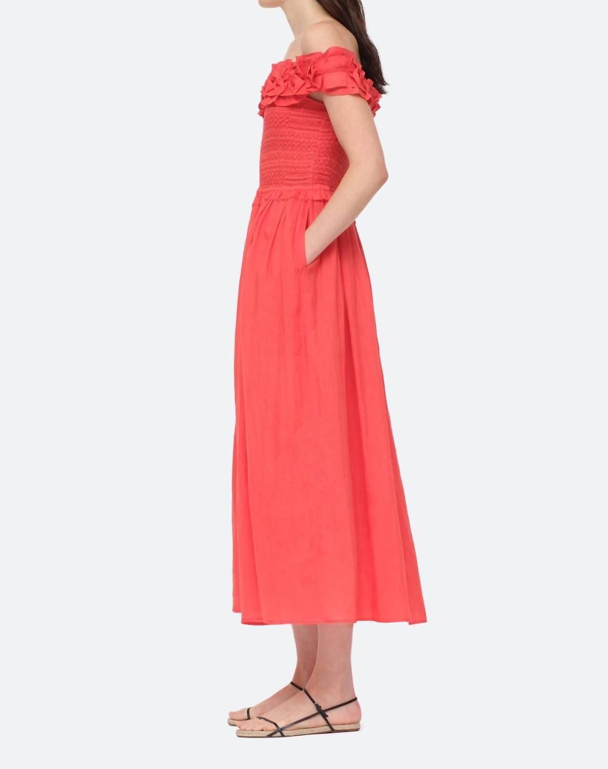 Style 1-1796974071-3236 SEA Size S Strapless Red Floor Length Maxi on Queenly