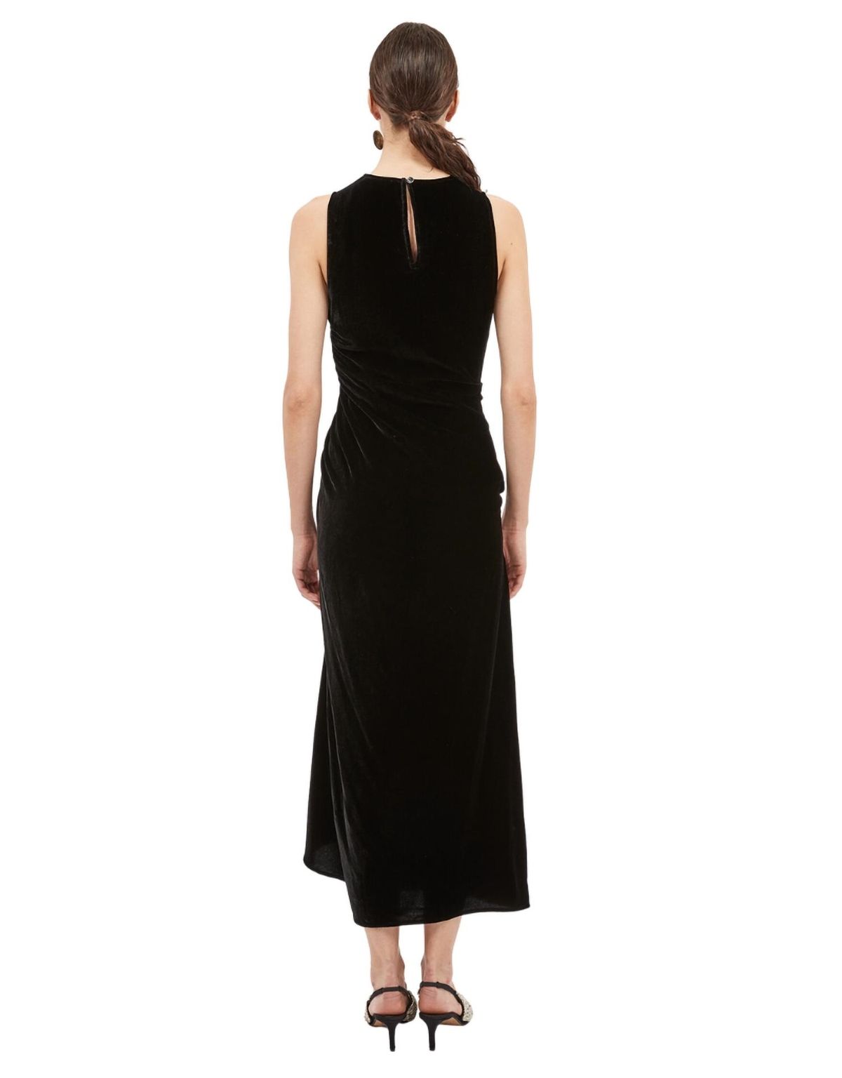 Style 1-1813128619-1901 Ulla Johnson Size 6 Pageant Velvet Black Cocktail Dress on Queenly