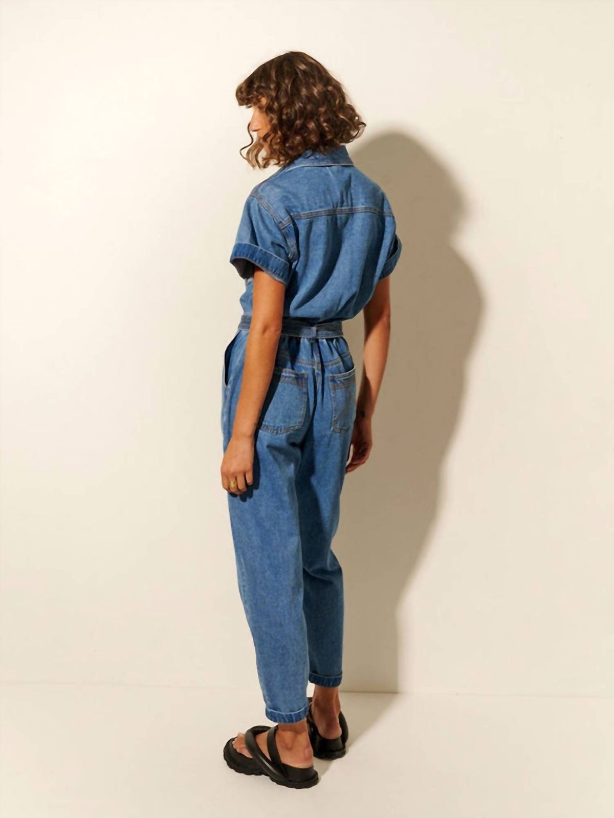 Style 1-2230948410-3236 KIVARI Size S Blue Formal Jumpsuit on Queenly