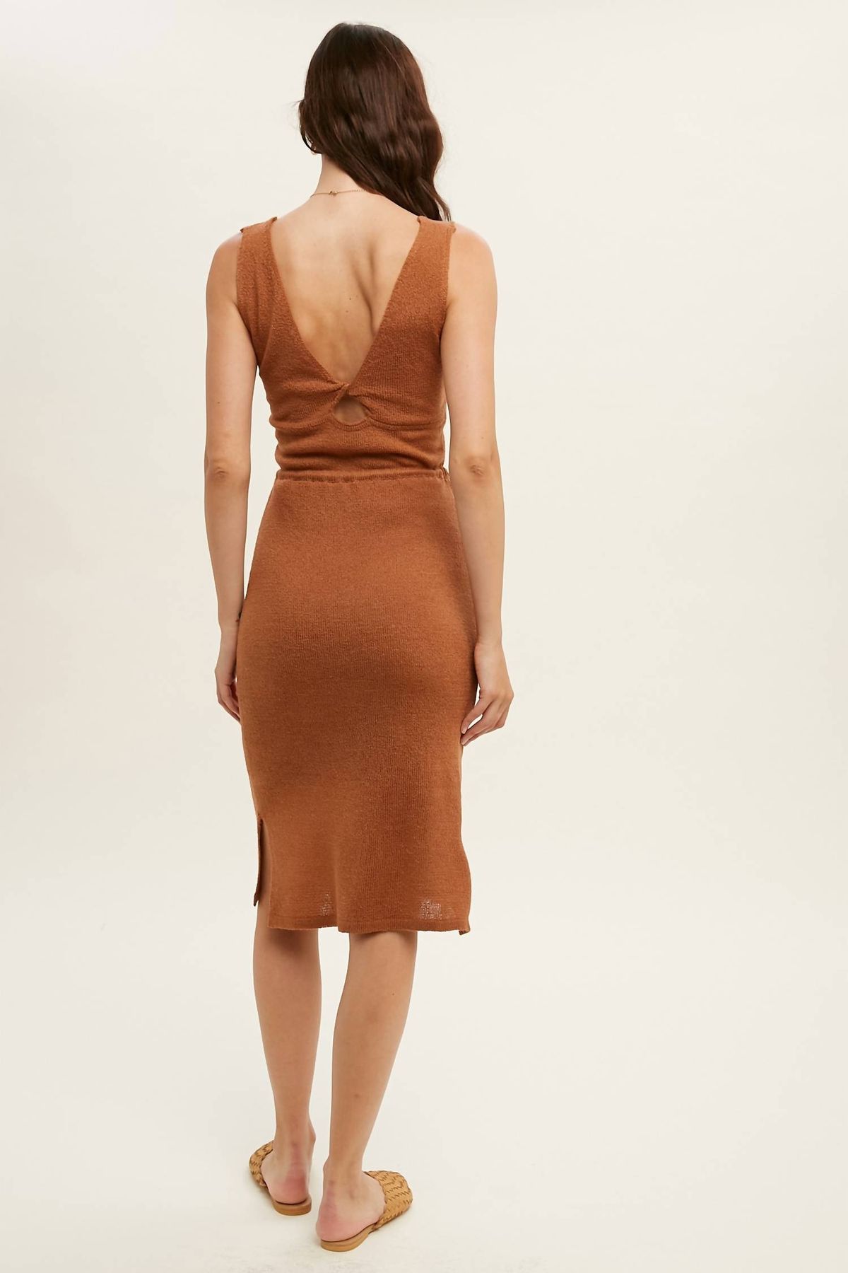 Style 1-2448903878-2696 WISHLIST Size L Brown Cocktail Dress on Queenly