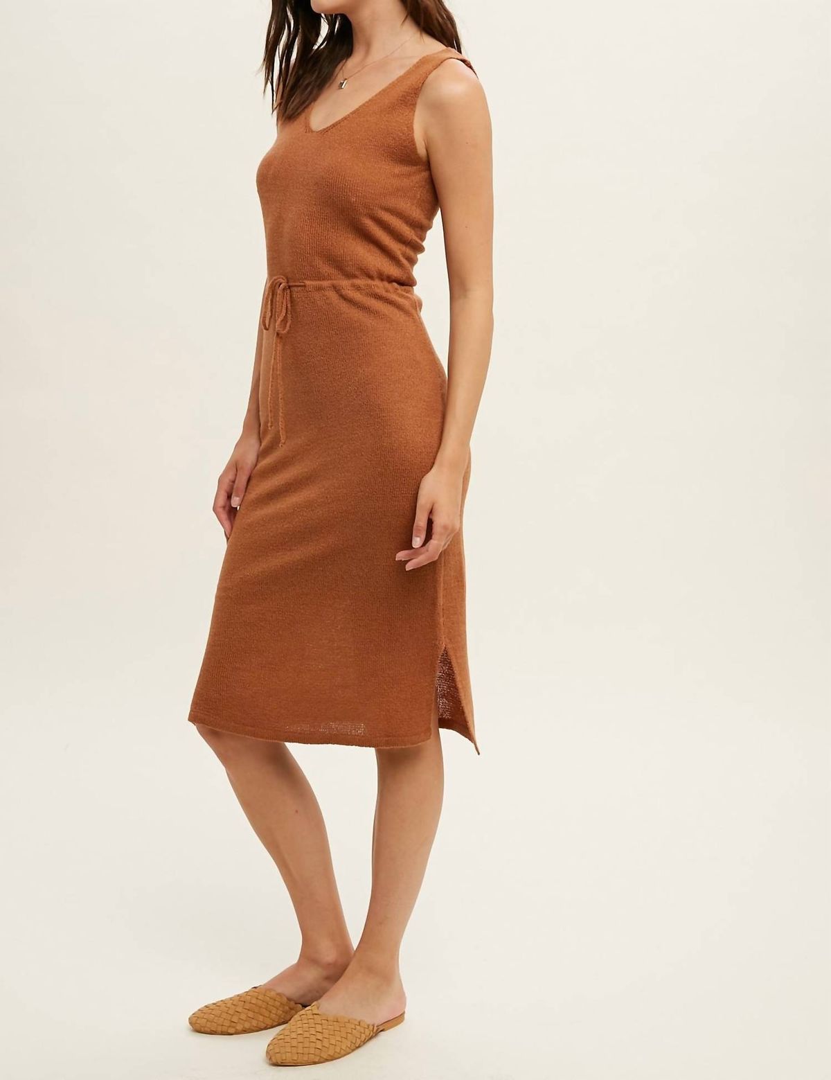 Style 1-2448903878-2696 WISHLIST Size L Brown Cocktail Dress on Queenly