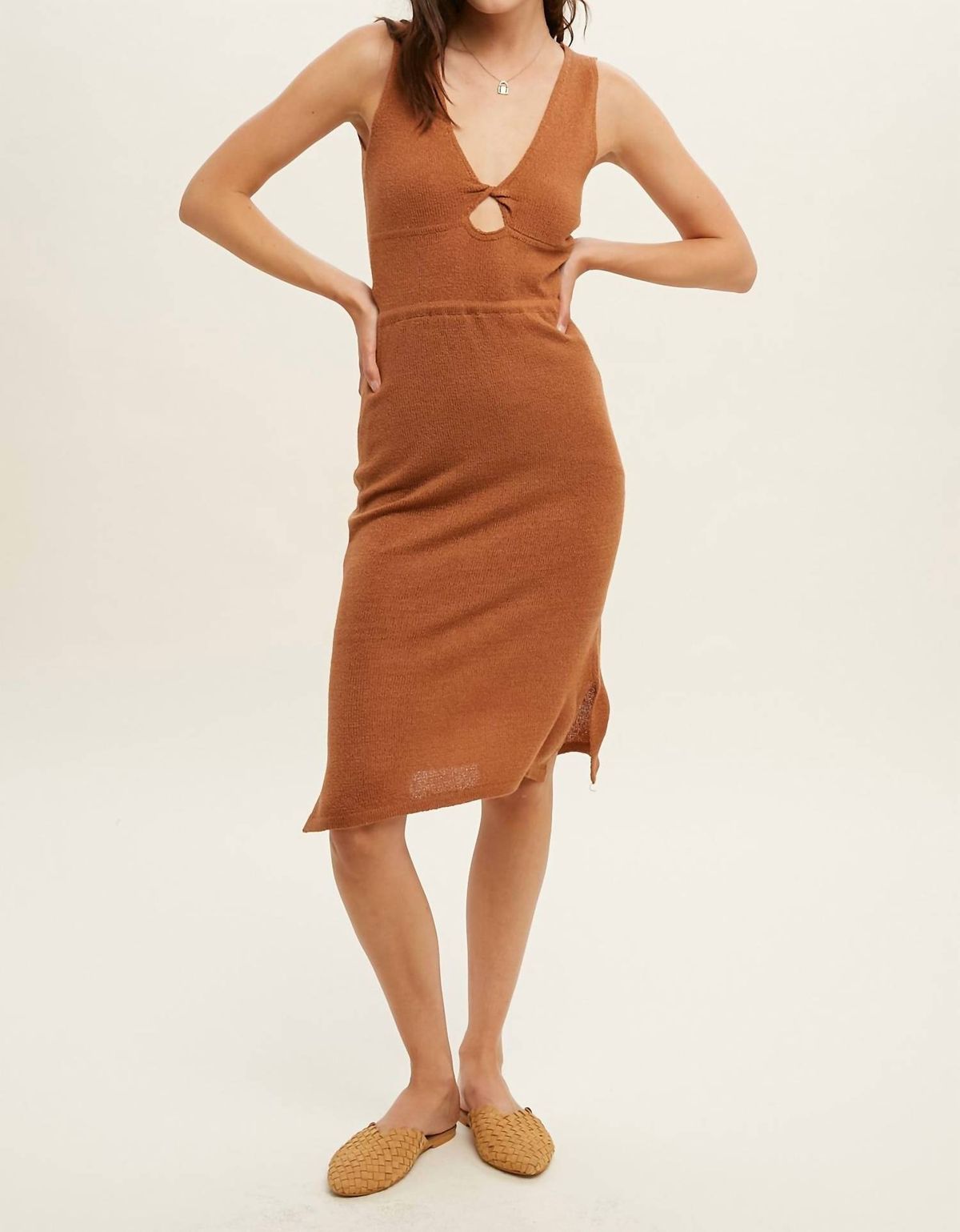 Style 1-2448903878-3236 WISHLIST Size S Brown Cocktail Dress on Queenly