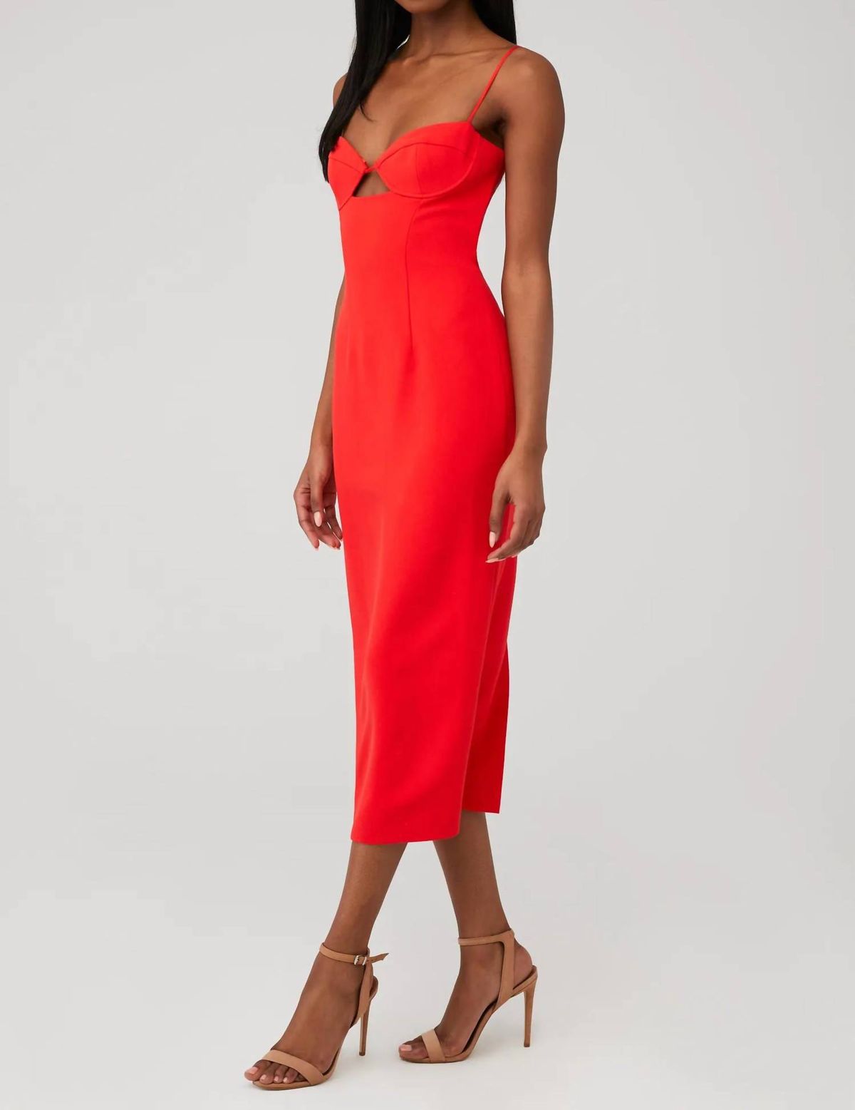 Style 1-2472135463-2696 BARDOT Size L Orange Cocktail Dress on Queenly