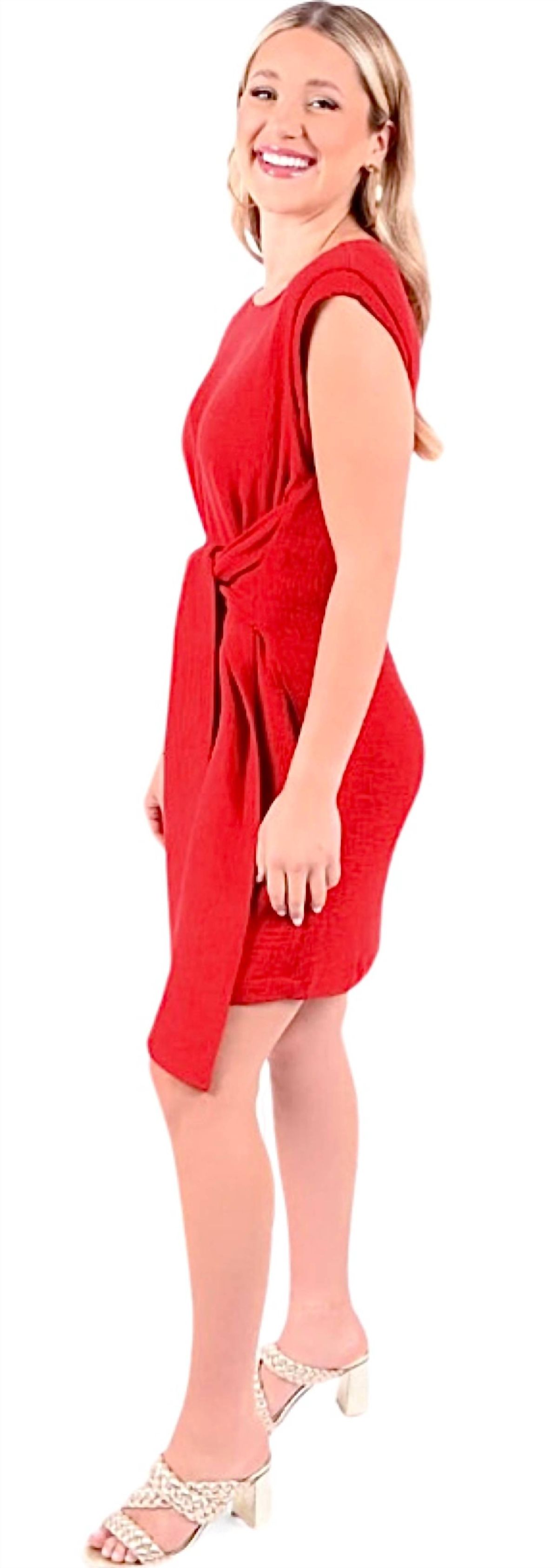 Style 1-2781642035-3011 Emily McCarthy Size M Red Cocktail Dress on Queenly