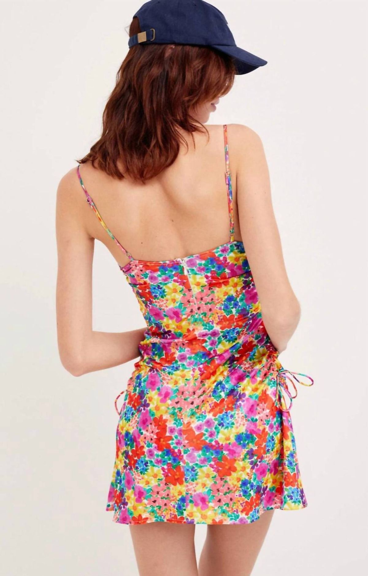 Style 1-3393912842-2901 for Love & Lemons Size M Satin Multicolor Cocktail Dress on Queenly