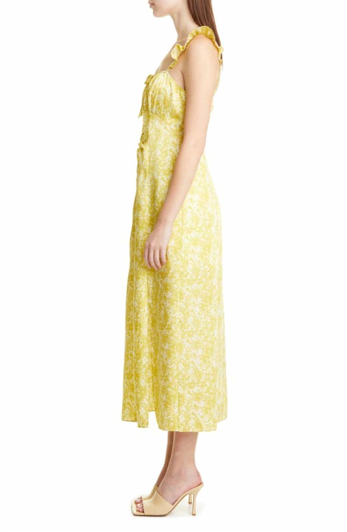 Style 1-3601040748-649 cinq a sept Size 2 Yellow Cocktail Dress on Queenly